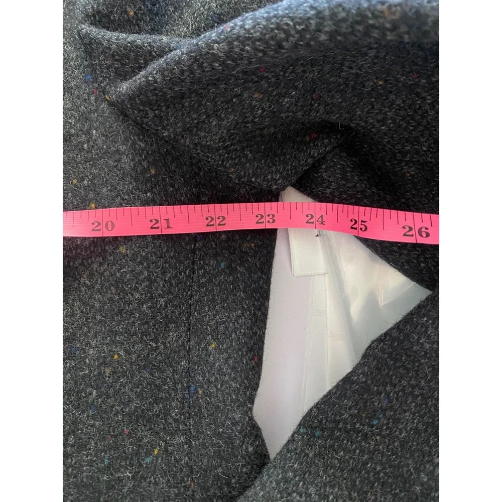 John‎ Peel Ltd Mens Charcoal Grey Donegal Tweed 100% Pure Wool Blazer Sport Coat